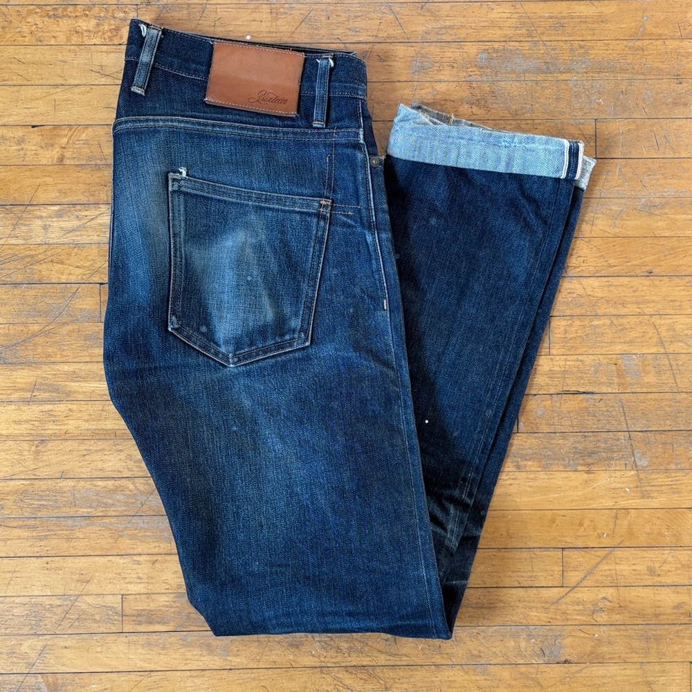 3sixteen straight tapered Indigo selvedge denim 34x36